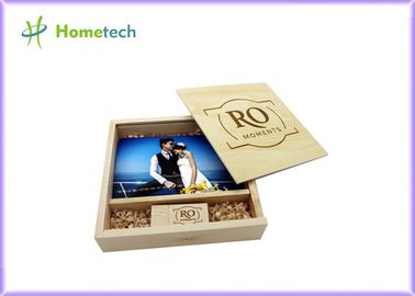 Форма фотоальбома приводов вспышки клена и грецкого ореха изготовленная на заказ деревянная для подарков свадьбы