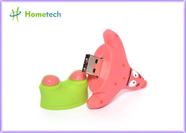 Розовая резиновая карточка привода вспышки USB шаржа/привода ручки выигрыша 7 для офиса