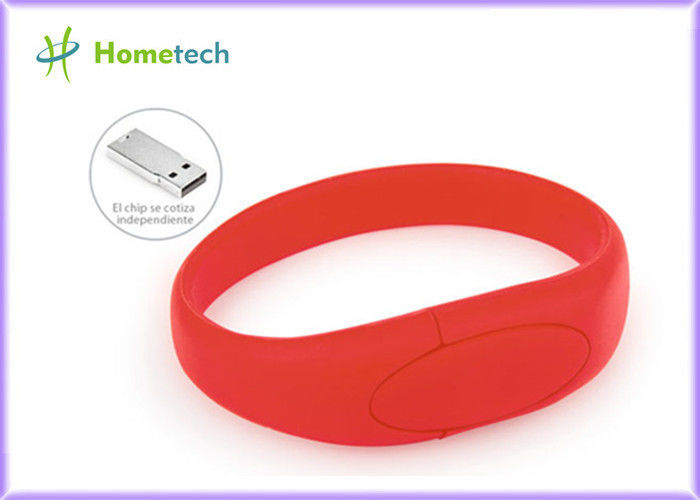 Красная ручка флэш-память Wristband привода вспышки Usb браслета силикона