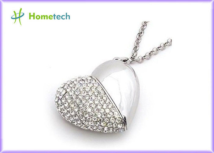 Сформированный сердцем кристаллический привод вспышки USB сердца