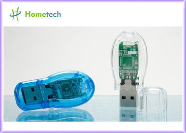 Привод вспышки USB прозрачной пластмассы свободного образца для подарков с FCC, CE, ROSH