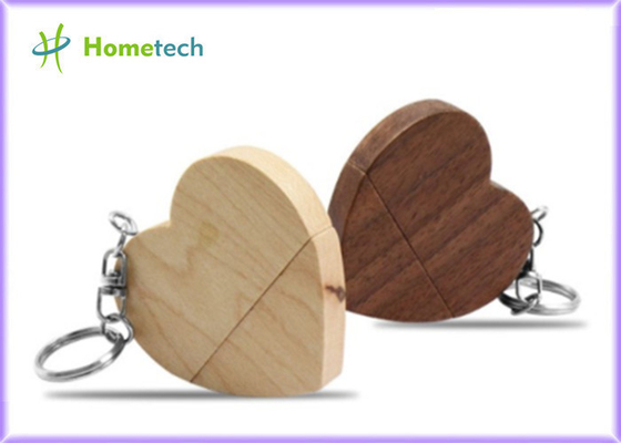 привод USB дружественной к Эко деревянной древесины Walnu подарков Сердца Форменн 5-15MB/S 8GB Компании выдвиженческой горячей внезапный