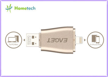 Купить Портативный привод 128gb 3 вспышки USB андроида OTG в 1 алюминии для Iphone Производство в сети