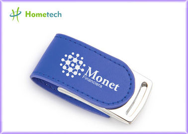 Купить Кожи Eco CE диск 4GB USB голубой внезапный для выдвиженческого продукта Производство в сети