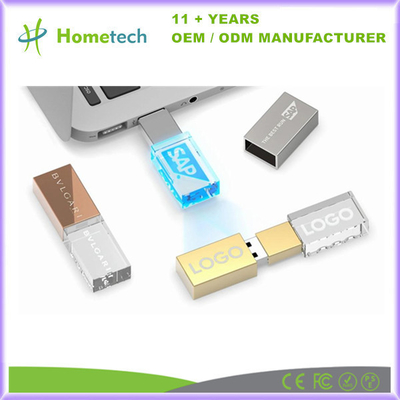 Купить Настроенный 4GB 8GB 16GB Кристальный USB-накопитель с гравюрой логотипа Производство в сети