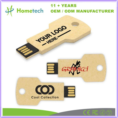 Купить Ключеобразный бумажный флэш-накопитель USB с емкостью от 8 до 256 ГБ Производство в сети