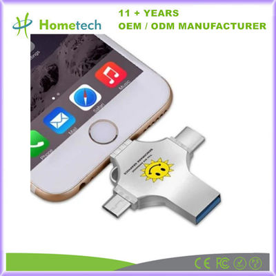 Купить Многофункциональный USB C флэш-накопитель Упорный водонепроницаемый 3.1 USB Большая емкость 512 ГБ Производство в сети