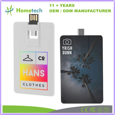 Купить Портативный USB-флэш-накопитель в форме кредитной карты с прочным металлическим корпусом для цифрового хранения Производство в сети