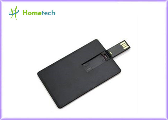 Черный USB кредитной карточки вставляет логос таможни ключа USB подарка 4GB 8GB 16GB