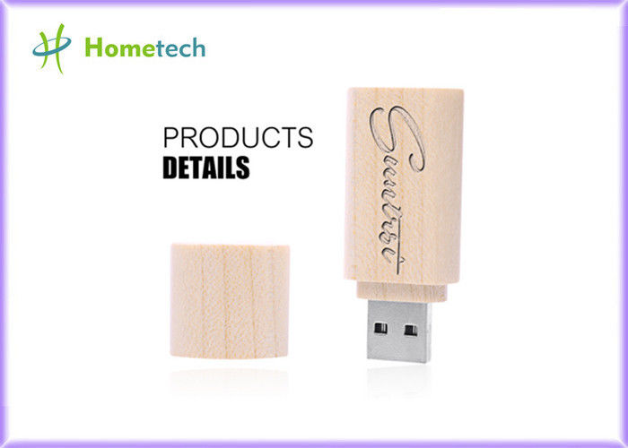 Подгонянный USB Pendrive привода вспышки USB логоса 4GB 8GB деревянный вставляет