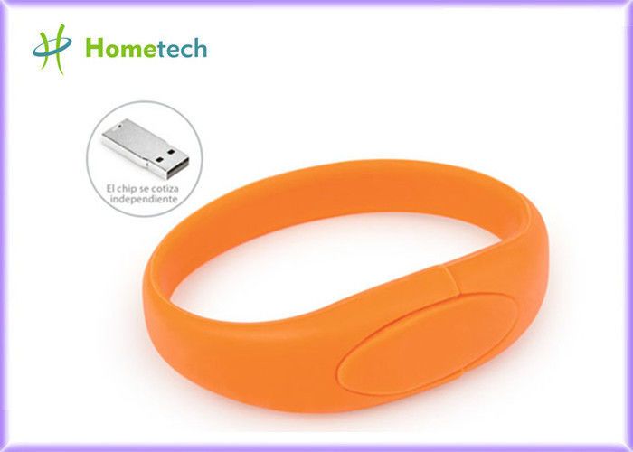 Диск usb померанцового wristband флэш-память usb силикона wristband привода вспышки USB браслета внезапный