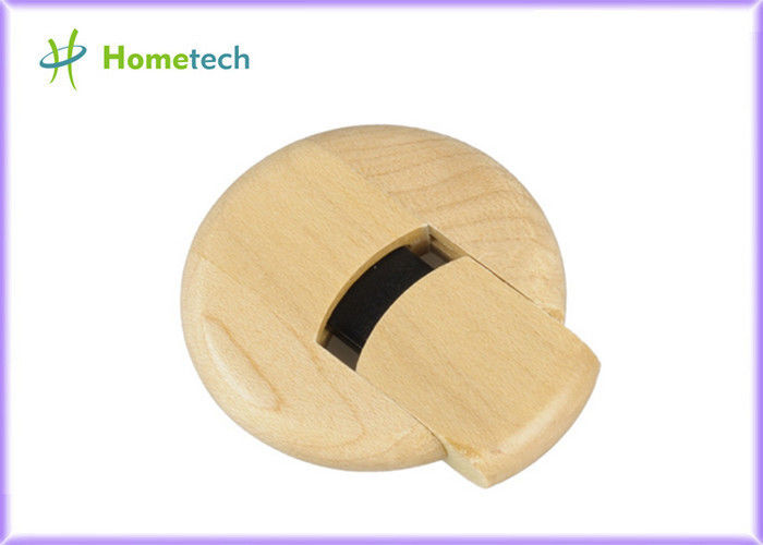 Привод вспышки УСБ реальной емкости округлой формы деревянный, микро- деревянный привод большого пальца руки