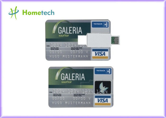 Печатание логотипа полного цвета привода большого пальца руки большой емкости запоминающее устройство/512МБ УСБ кредитной карточки подарка