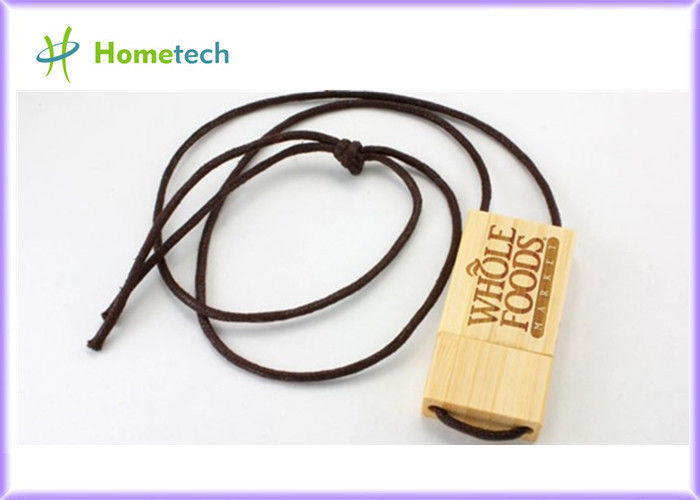Привод вспышки USB свободного шарнирного соединения логоса гравировки лазера выдвиженческого деревянный