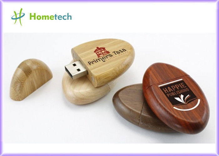 Привод ручки УСБ древесины изготовленной на заказ деревянной поддержки флэш-диска 2.0&amp; 3,0 УСБ естественный бамбуковый с коробкой гравирует логотип