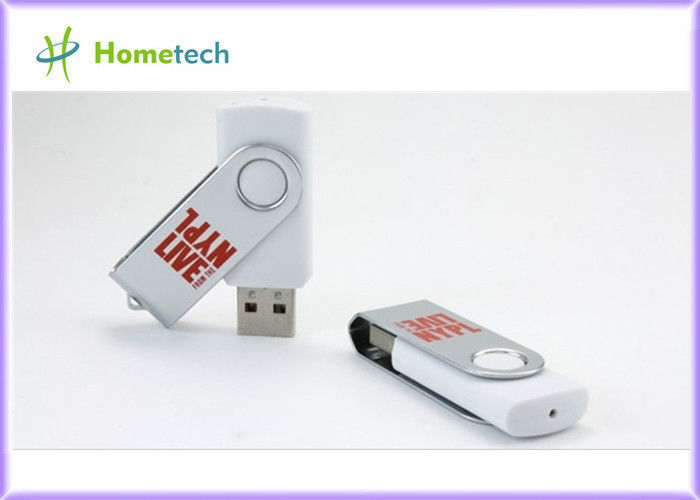 Выдвиженческая ручка USB закрутки металла с свободным печатанием логоса