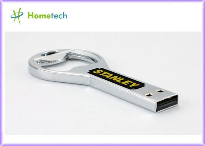 Ручка 1GB привода вспышки USB приводов большого пальца руки металла консервооткрывателя бутылки USB - 64GB для офиса