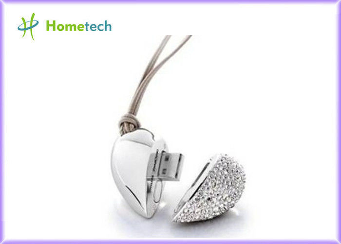 кристаллический привод вспышки USB сердца 1GB/2GB/8GB, Wedding привод ручки USB диаманта