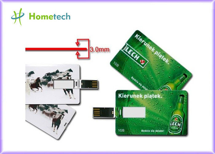 Зеленое пластичное запоминающее устройство USB кредитной карточки 1GB для подарка Кристмас