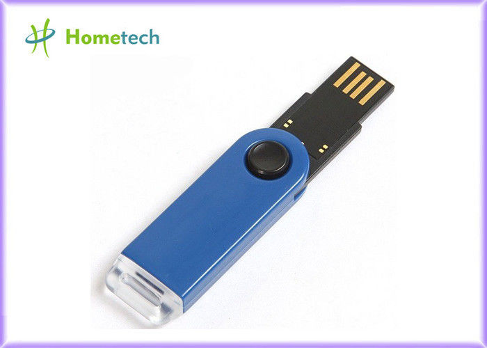 Голубой пластичный USB закрутки вставляет для подарков, пластичного привода вспышки 32gb