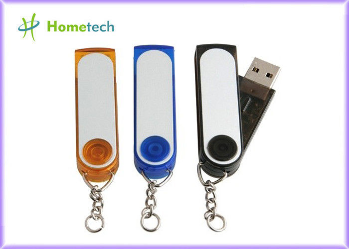 Ручки USB закрутки прозрачной пластмассы персонализированные с keychain