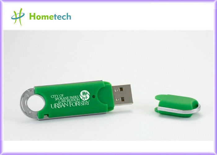 ЗЕЛЕНЫЙ выдвиженческий привод вспышки USB пластмассы, навальная вспышка USB 2gb управляет
