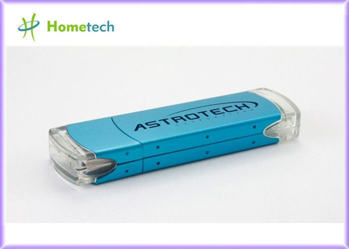 Привод вспышки USB реальной емкости пластичный, вспышка USB шифрования голубая управляет