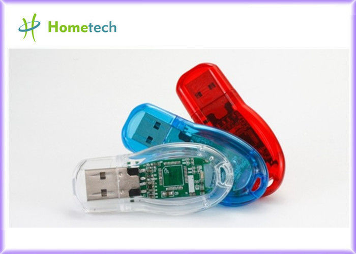 Привод вспышки USB прозрачной пластмассы свободного образца для подарков с FCC, CE, ROSH