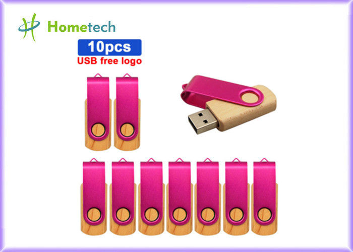 Ручки USB 3,0 металлов USB 2,0 логотип бамбуковой деревянной высокоскоростной подгонял Eco дружелюбное