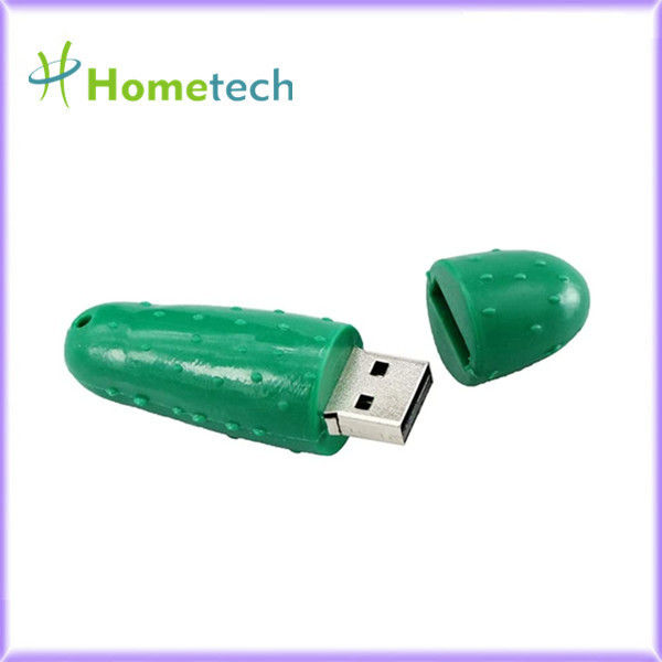 Огурец формирует цвет зеленого цвета привода 8GB памяти USB 2,0 внезапный