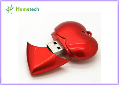 Производственная мощность 1GB/2GB/4GB пластичного красного прибора USB флэш-память USB сердца полная