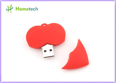 Привод вспышки USB сердца 1GB PVC, 2,0 вставляет диск USB таможни внезапный