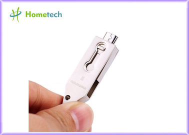 Выдвиженческий Usb 2,0 Pendrive мобильного телефона Otg Thumbdrive 2GB ручки касания с Keychain