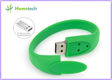 Зеленый привод ручки привода 512MB 1GB 2,0 вспышки Usb браслета Wristband кремния