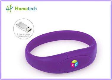 Печать логоса привода вспышки Usb Wristband промотирования привода ручки диапазона запястья руки изготовленная на заказ