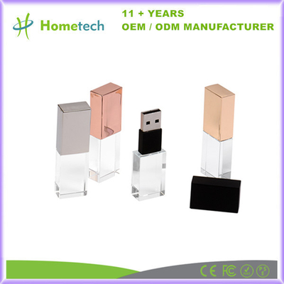 Fast Speed Glass Crystal USB Flash Drive 8 ГБ 16 ГБ 4 ГБ Прозрачный USB флеш диск