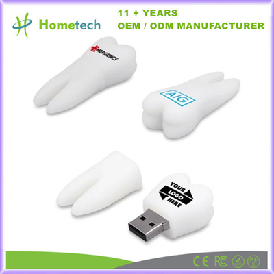Красивая зубная форма флэш-накопители Хранение USB 2.0 Интерфейс U Диск Мемориальная панель 16G для детей Подарок