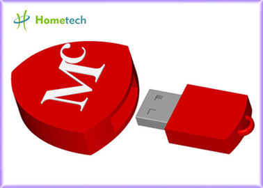 Популярная Сердц-Форменная ручка USB шаржа, милый привод ручки для выдвиженческой производственной мощности 100% полной