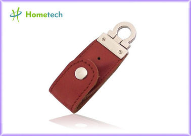Цепь внезапного диска USB USB 2,0 кожаная ключевая, ручка большого пальца руки USB привода ручки флэш-память