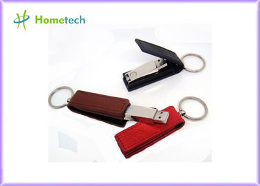 Розничная неподдельная ручка памяти привода ручки внезапного диска USB кожи прямоугольника 32GB