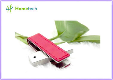 USB закрутки кожи/металла вставляет ориентированное на заказчика с штемпелевать логоса