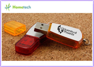 Красной персонализированный пластмассой привод вспышки usb, офис подгонял ключи usb