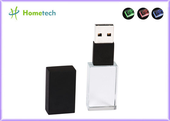 Привод Usb Waterpoof Кристл внезапный привел свет вверх по прозрачному приводу USB 32GB 10mb/s Кристл внезапному
