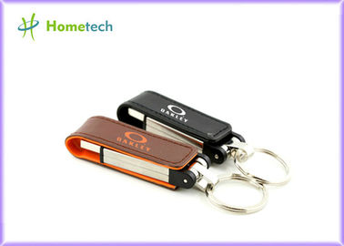 Быстрый ход черных/красных/желтого цвета кожаный USB внезапного диска 1GB 2GB