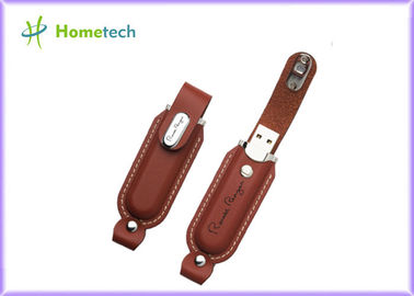 Диск памяти портативного творческого USB ручки/черноты USB кожи кожаный